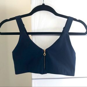 girlfriend collective Monroe Bra - Midnight/S